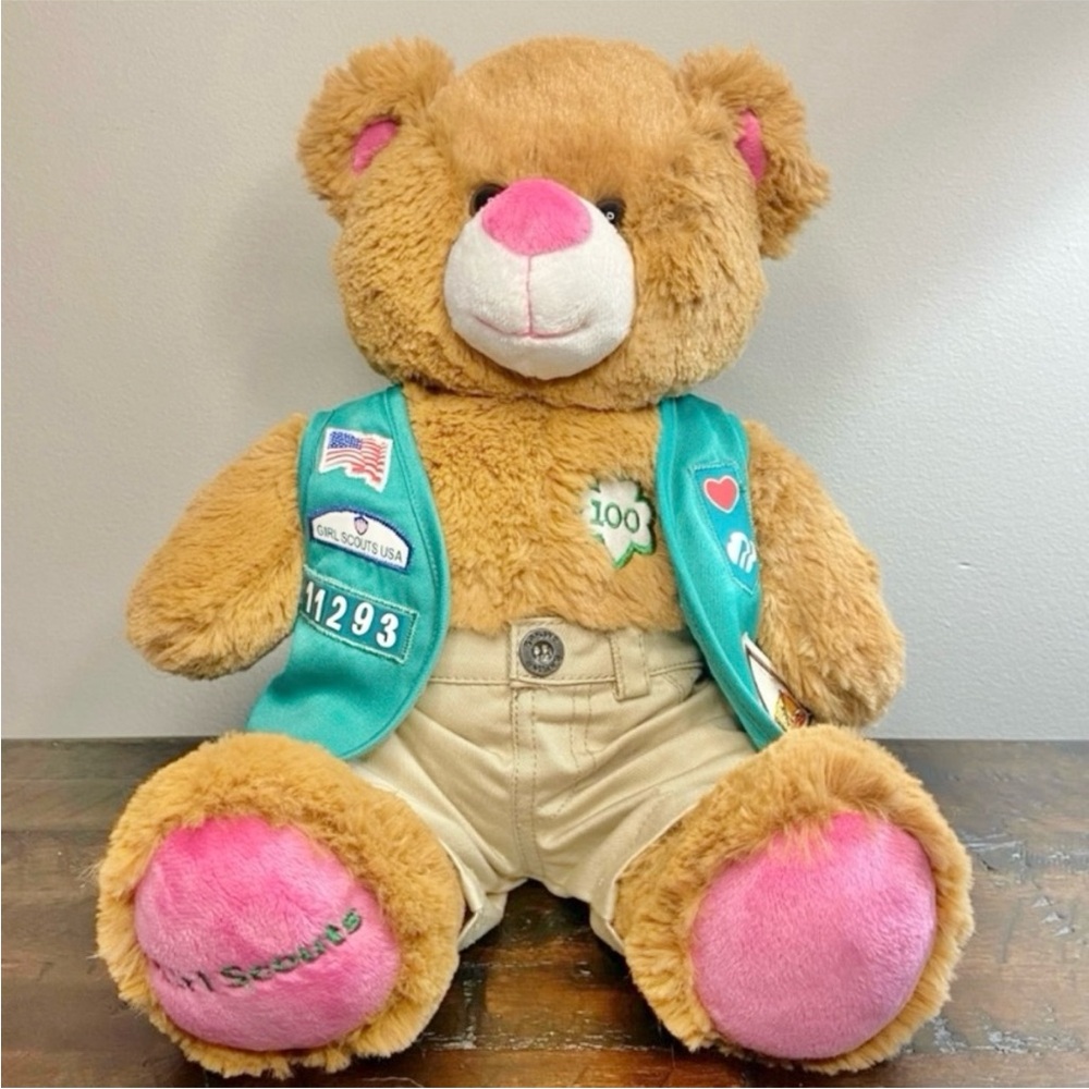 Build-a-Bear Girl Scout 100th Anniversary Plush Bear 15”